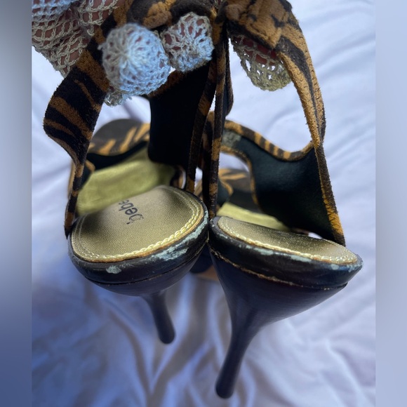 Bebe Platform Stilettos Slip-on Sandals Size 8 - Picture 4 of 16